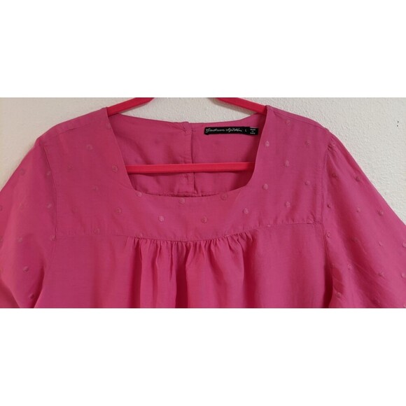 GUDREN SJODEN Women's Pink Organic Cotton Lightweight Comfy Dress Large - Picture 2 of 14